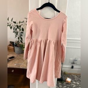 Hanna Andersson twirl blush dress size 6/7 120